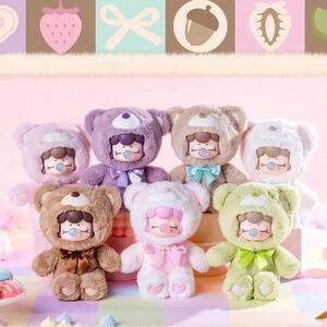 Plush Bear Doll Set - Multicolor